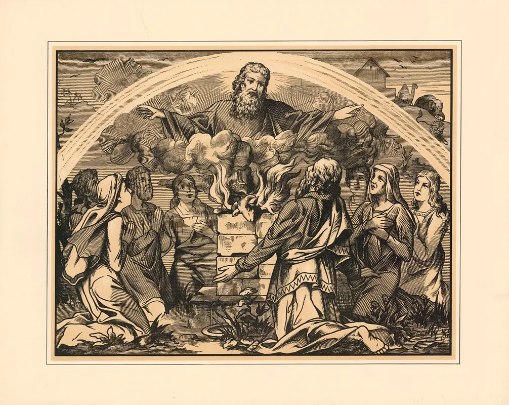 Noahs Offering Wall Art by Aschendorff - High-Resolution Digital Print