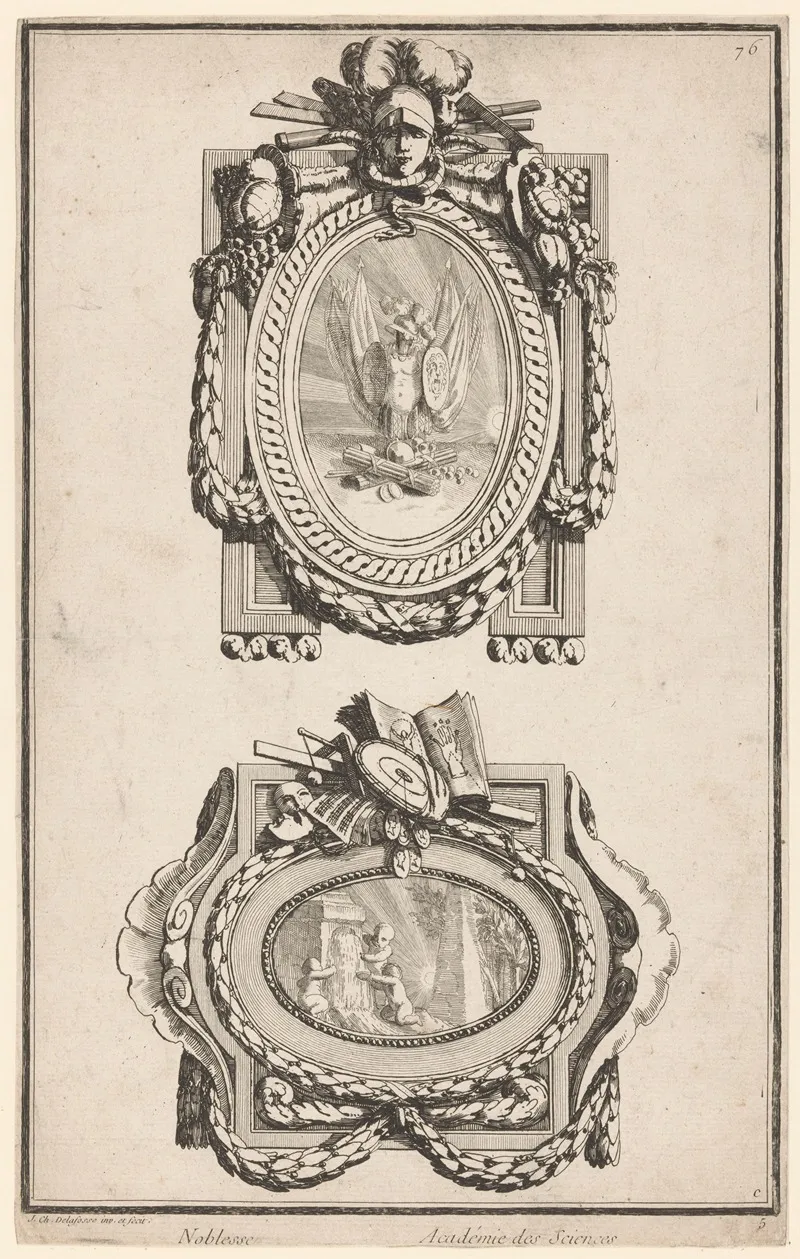 Noblesse Academie Des Sciences Wall Art by Jean-Charles Delafosse - High-Resolution Digital Print