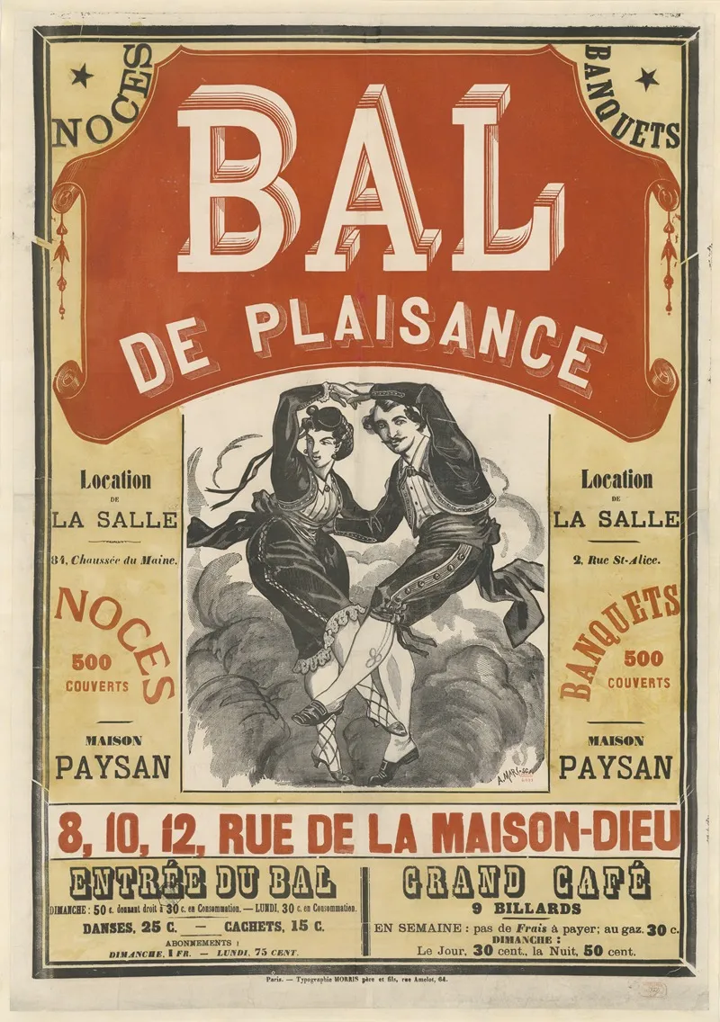 Noces Banquets Bal De Plaisance Wall Art by A. Mary - High-Resolution Digital Print