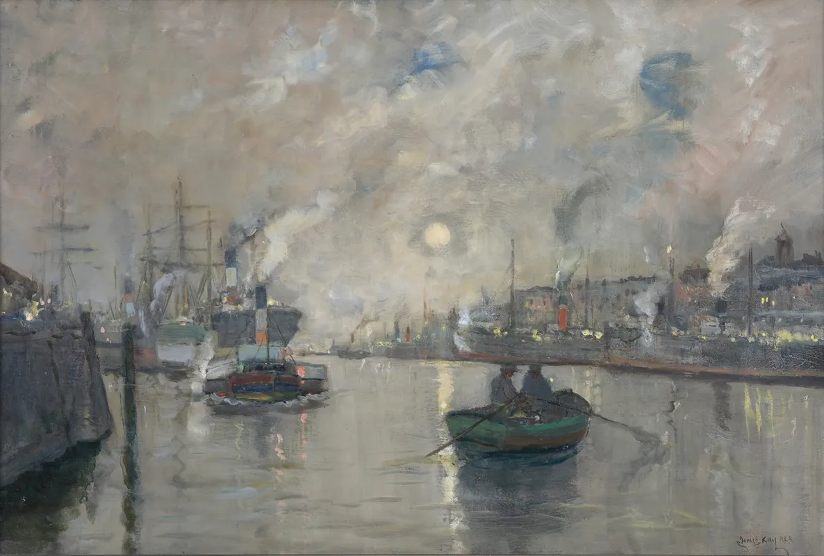 Nocturne River Clyde Wall Art by James Kay - High-Resolution Digital Print