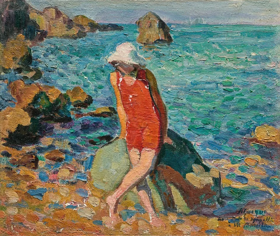 Nono Au Bord De La Mer Wall Art by Henri Lebasque - High-Resolution Digital Print