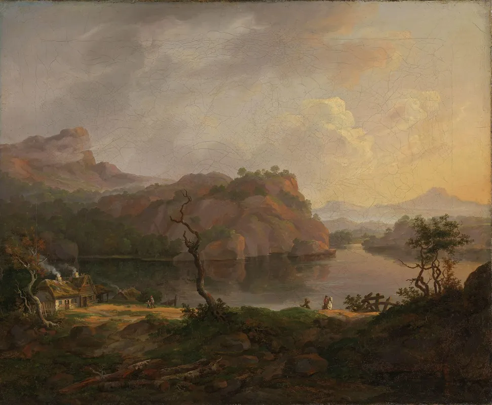 Nordic Landscape With A Dead Tree Wall Art by Johan Christian Dahl - High-Resolution Digital Print