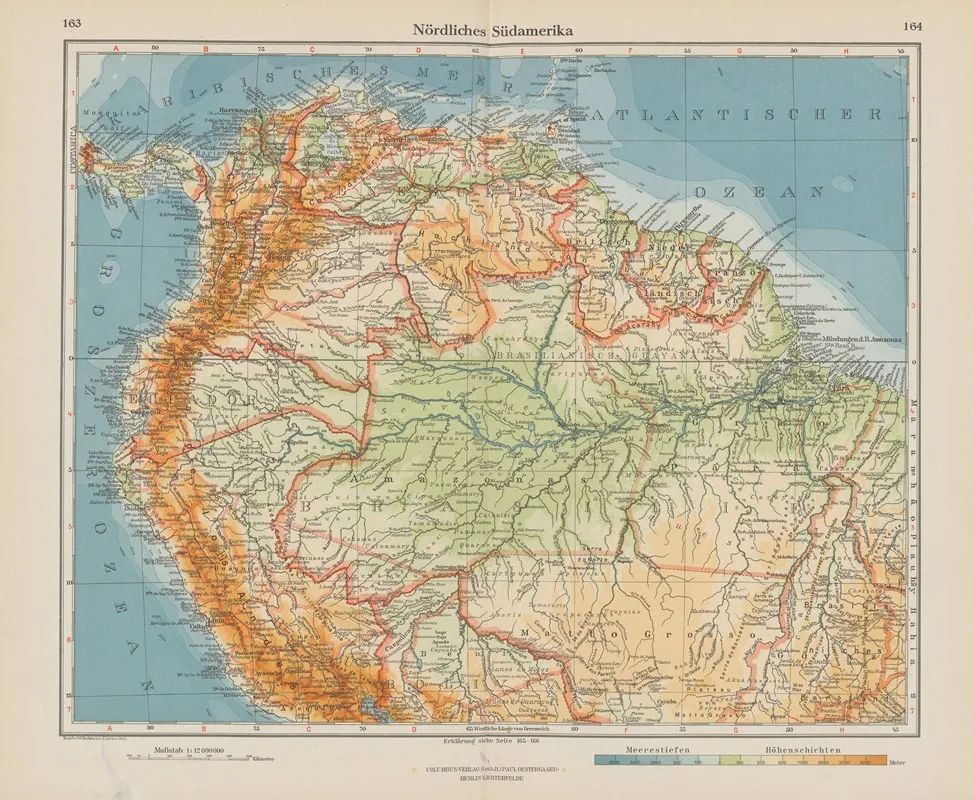 Nordliches Sudamerika Wall Art by Ernst Friedrich - High-Resolution Digital Print