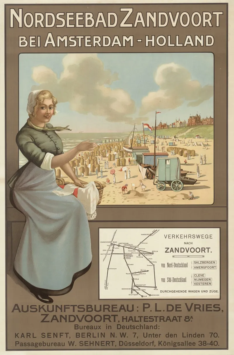 Nordseebad Zandvoort Bei Amsterdam Holland