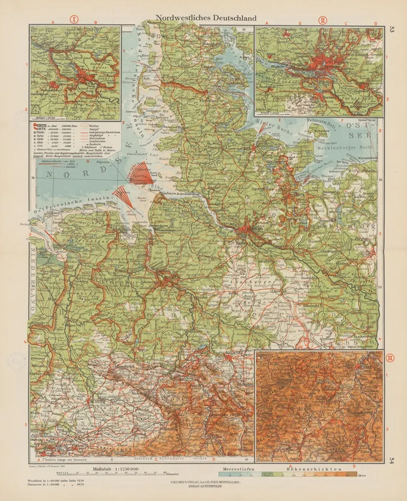 Nordwestliches Deutschland Wall Art by Ernst Friedrich - High-Resolution Digital Print