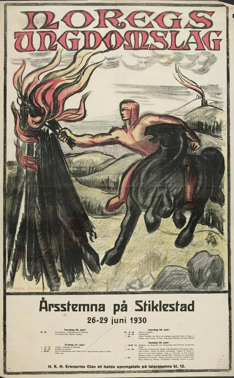 Noregs Ungdomslag Arsstemna Pa Stiklestad 1930