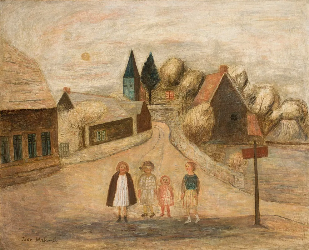 Norman Landscape Breuilpont Wall Art by Tadeusz Makowski - High-Resolution Digital Print