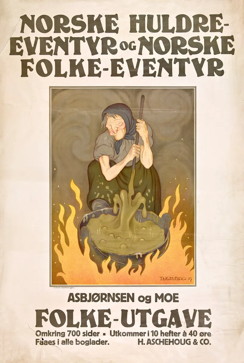 Norske Huldre Eventyr Og Norske Folke Eventyr Asbjornsen Og Moe Folkeutgave