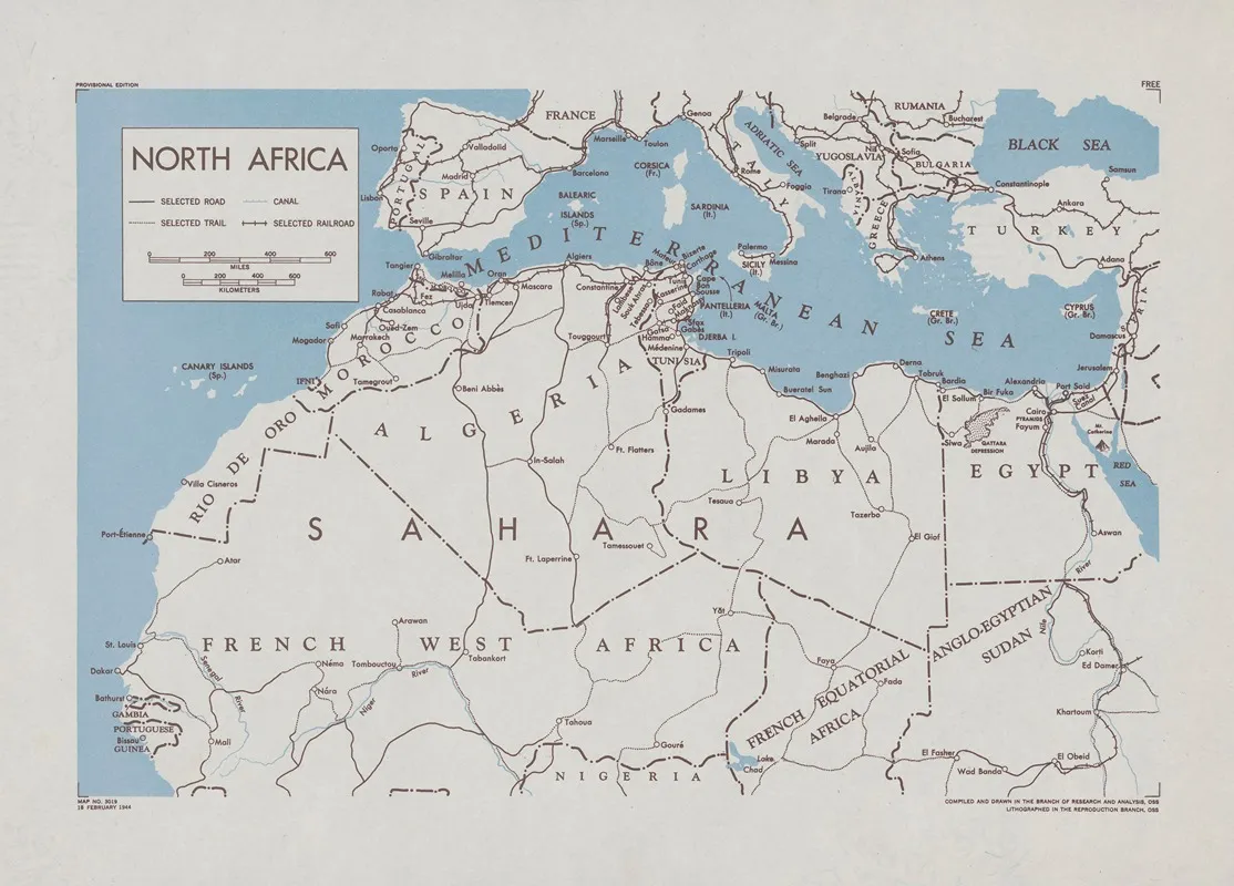 North Africa 2 Wall Art by Office of Strategic Services - High-Resolution Digital Print