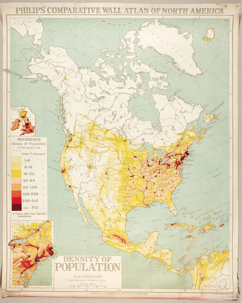 North America Density Of Population