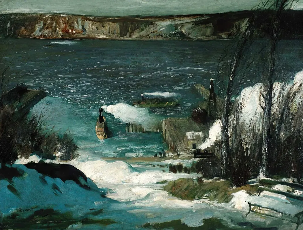 North River Wall Art by George Wesley Bellows - High-Resolution Digital Print