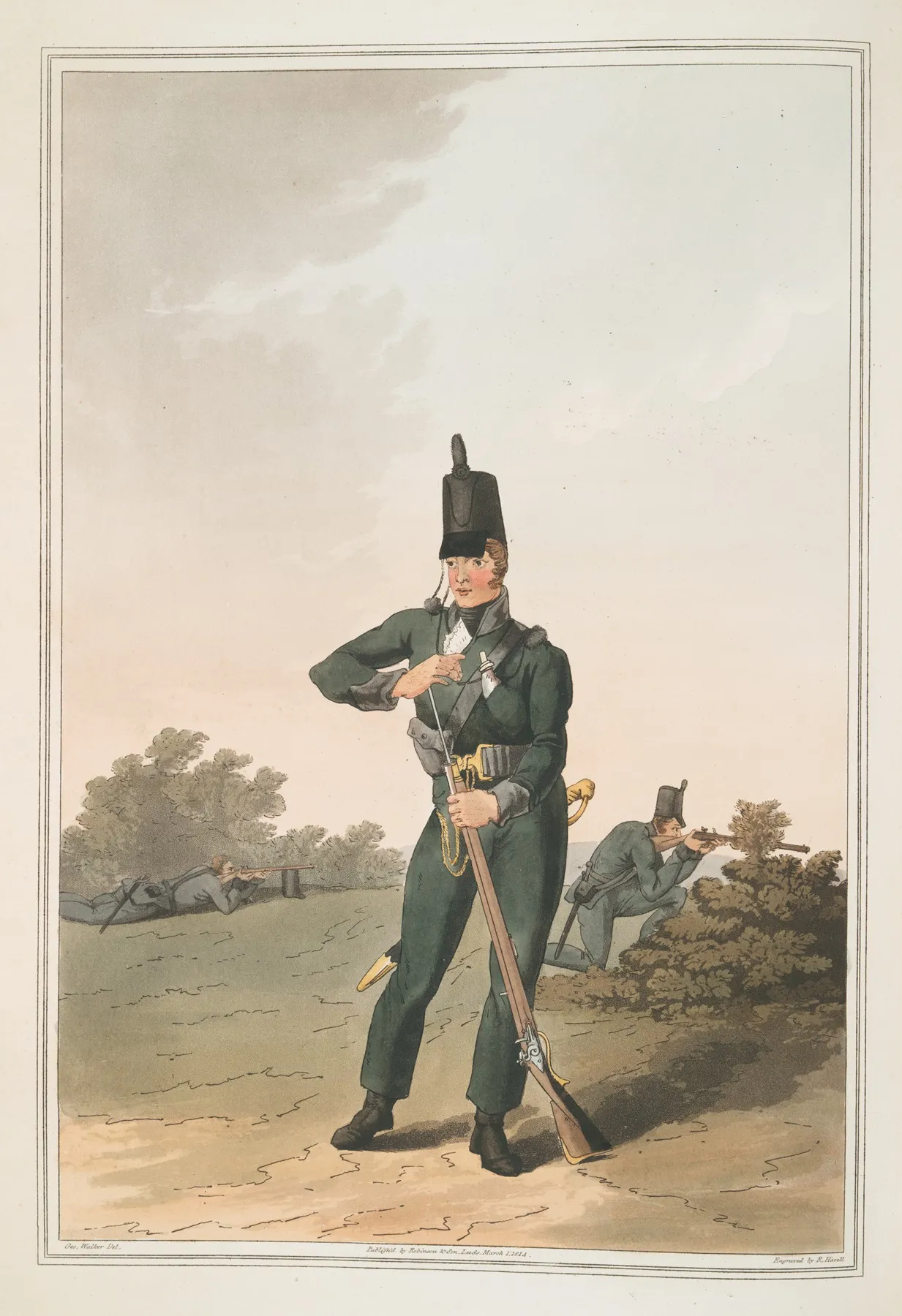 North York Militia Plate 31 Wall Art by George Walker - High-Resolution Digital Print