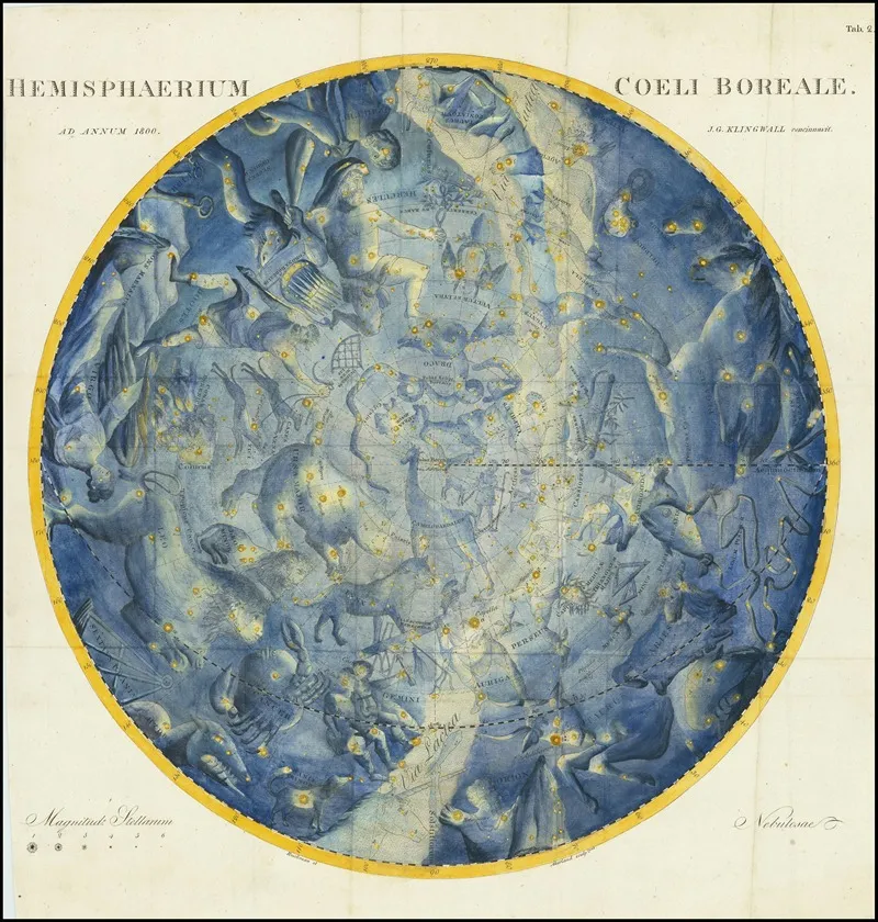 Northern Hemisphere Wall Art by Johann Elert Bode - High-Resolution Digital Print
