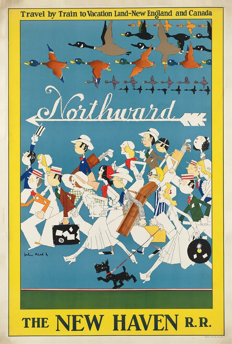 Northward Wall Art by John Held, Jr. - High-Resolution Digital Print