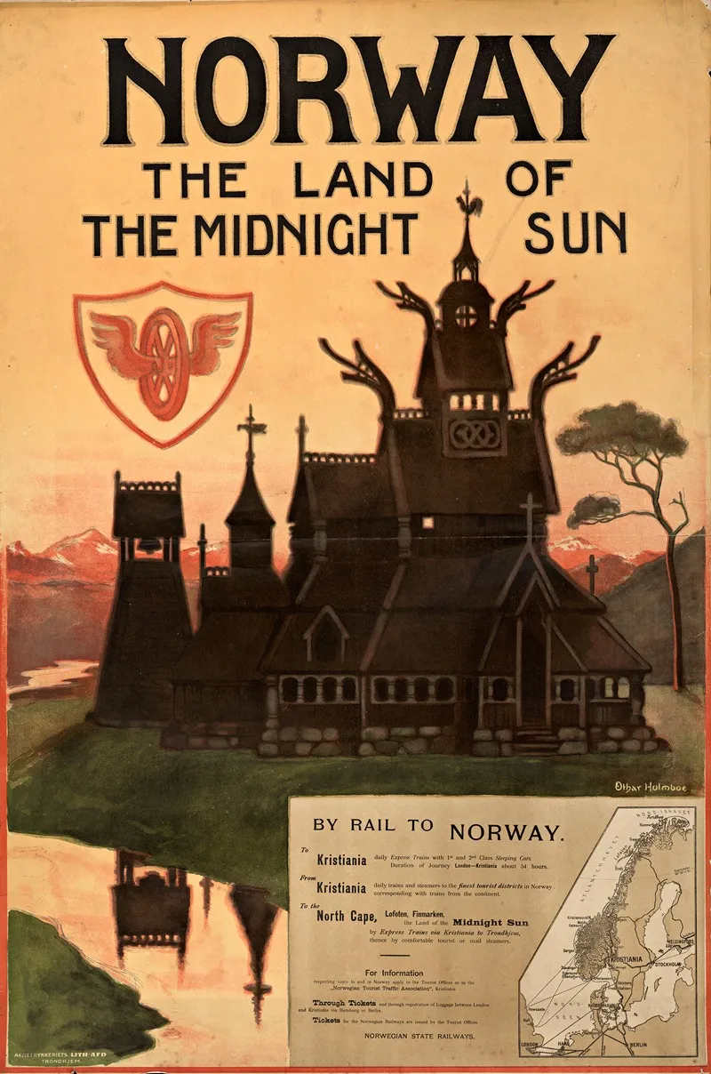Norway The Land Of The Midnight Sun 2 Wall Art by Othar Holmboe - High-Resolution Digital Print