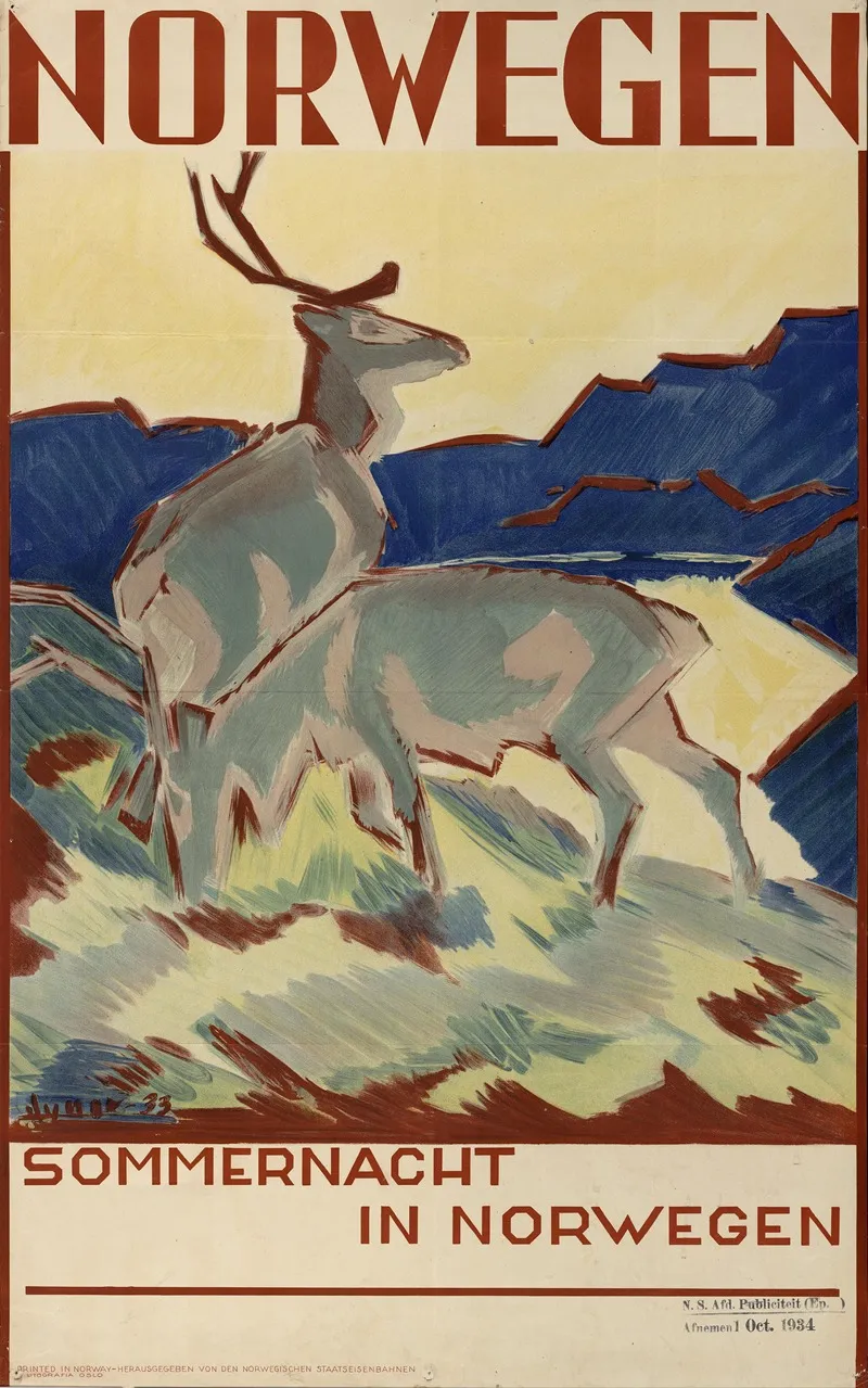 Norwegen Sommernacht In Norwegen Wall Art by Gert Jynge - High-Resolution Digital Print