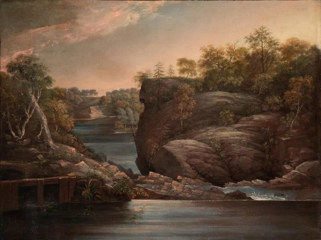 Norwich Falls Or The Falls Of The Yantic At Norwich