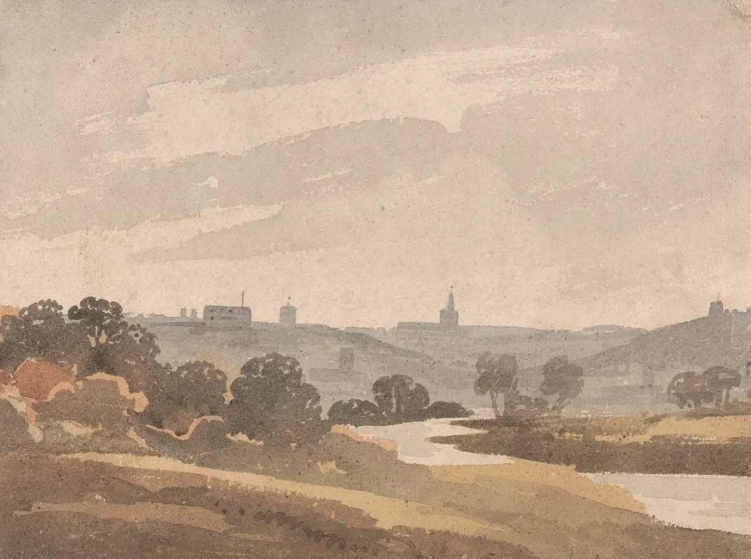 Norwich From The Gravel Pits Wall Art by Robert Dixon - High-Resolution Digital Print
