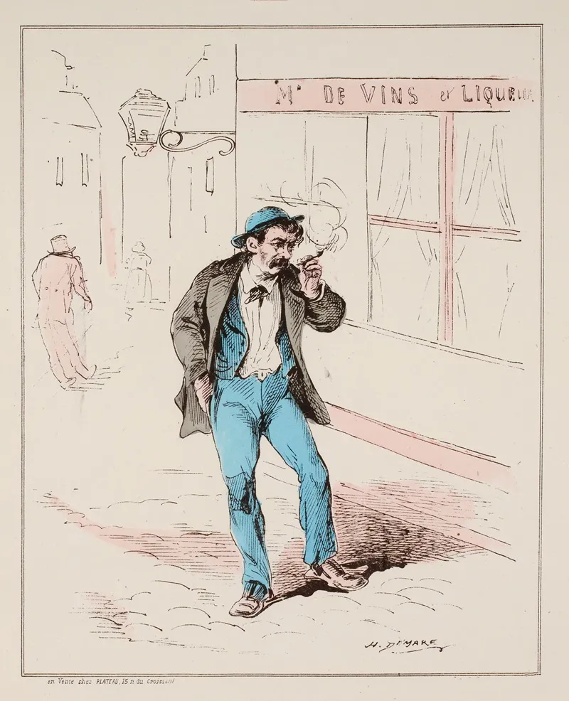 Nos Impots Par H Demare Un Mecontent Wall Art by Henri Demare - High-Resolution Digital Print