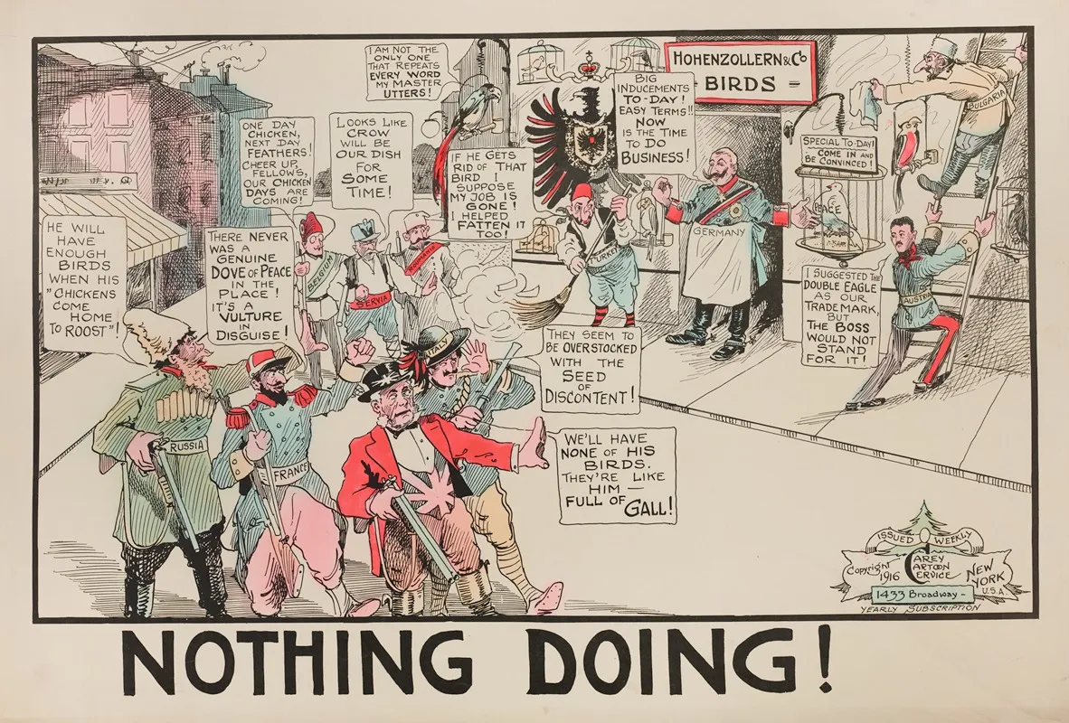 Nothing Doing 2 Wall Art by Carey Cartoon Service - High-Resolution Digital Print