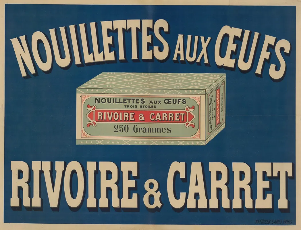 Nouillettes Aux Oeufs Rivoire Carret Wall Art by Imp. Camis - High-Resolution Digital Print