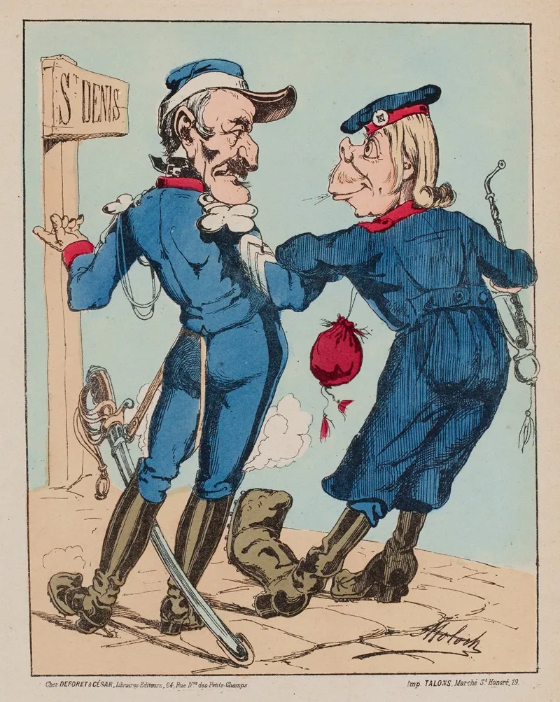 Nous Afions Bour Brentre Baris Un Avandache Zur Fous Droju Parbleu Je Si Trochu Y Etait Nous Serions Entr Wall Art by Moloch (Alphonse Hector Colomb) - High-Resolution Digital Print