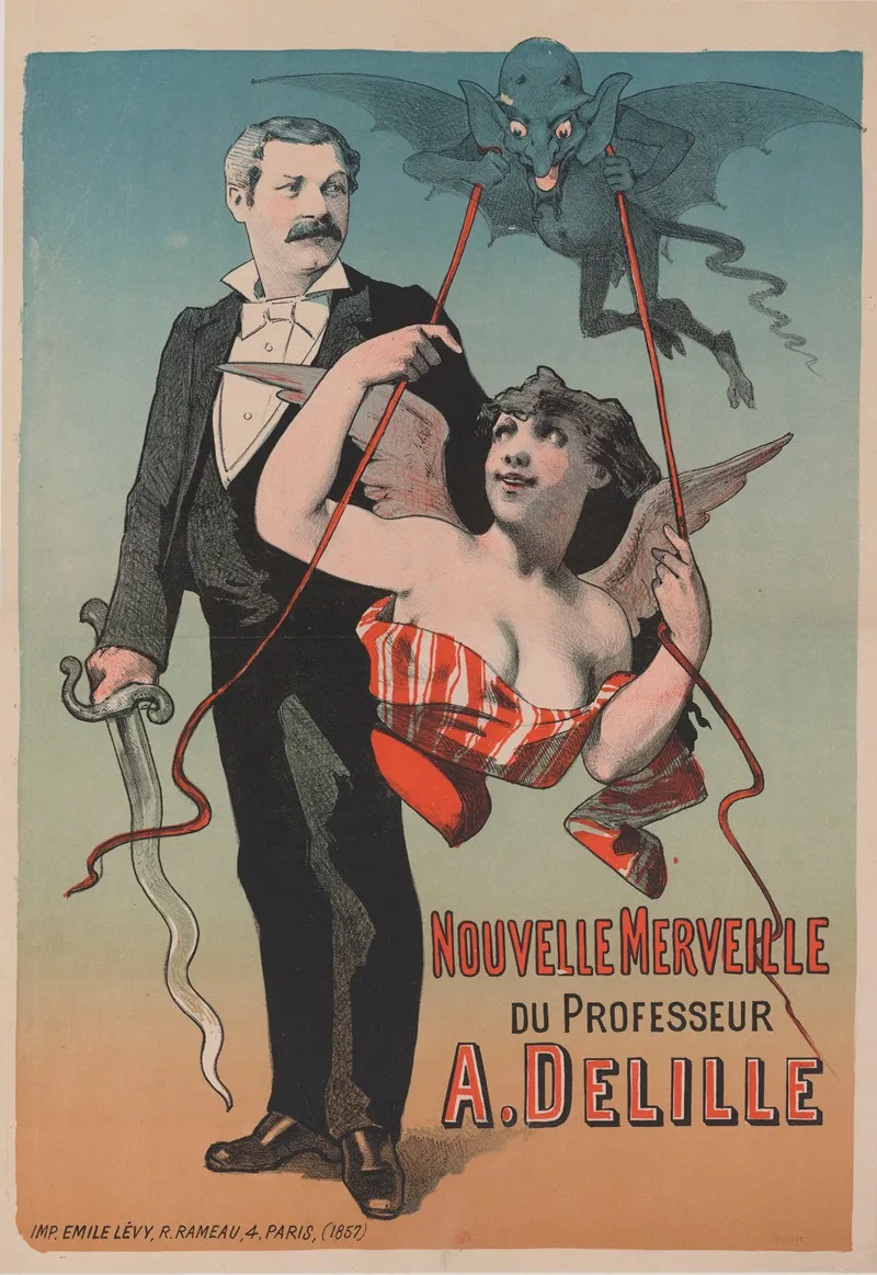Nouvelle Merveille Du Professeur A Delille Wall Art by Imp. Emile Lévy - High-Resolution Digital Print