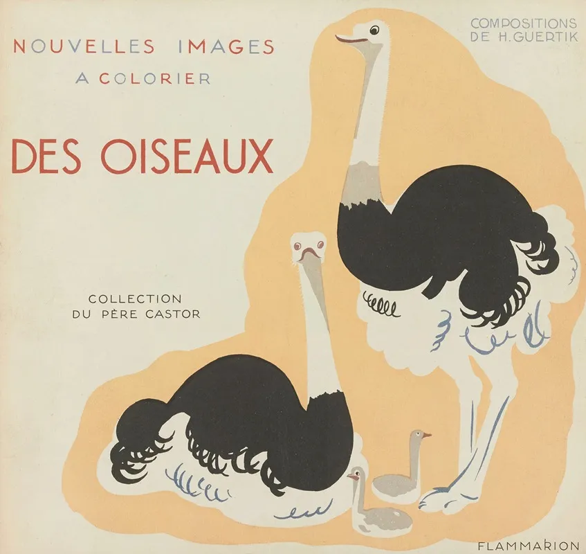 Nouvelles Images A Colorier Des Oiseaux Pl 02 Wall Art by Elena Pavlovna Gertik - High-Resolution Digital Print