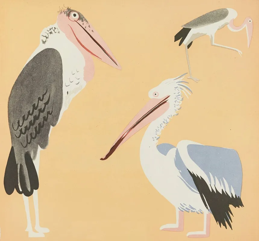 Nouvelles Images A Colorier Des Oiseaux Pl 04 Wall Art by Elena Pavlovna Gertik - High-Resolution Digital Print