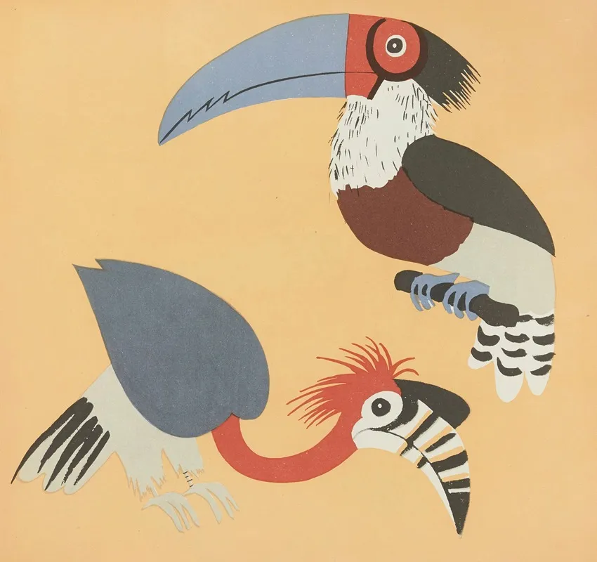 Nouvelles Images A Colorier Des Oiseaux Pl 08 Wall Art by Elena Pavlovna Gertik - High-Resolution Digital Print