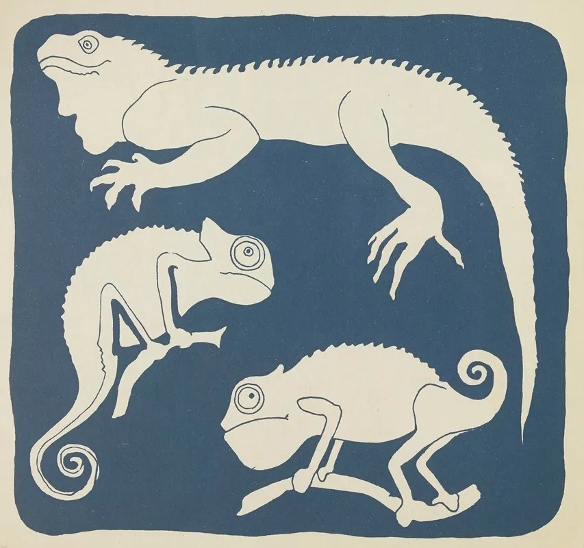 Nouvelles Images A Colorier Reptiles Pl 06 Wall Art by Elena Pavlovna Gertik - High-Resolution Digital Print