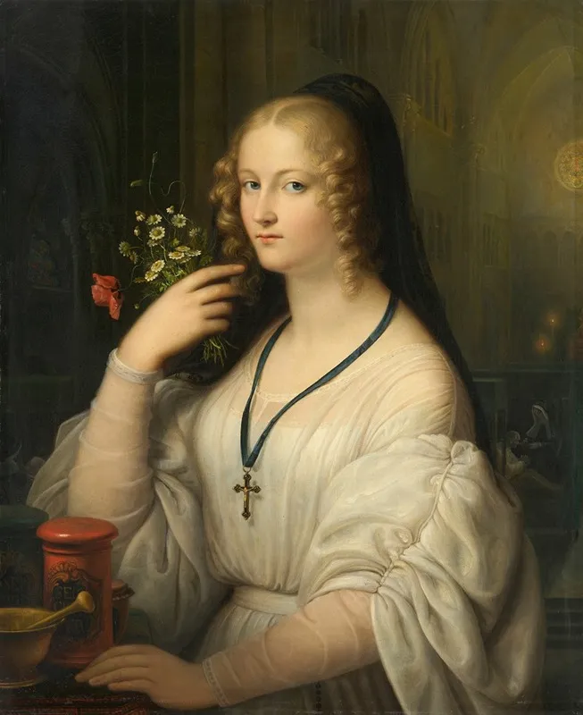 Novice Of The Sisters Of Merciful Charity Wall Art by Jacob Götzenberger - High-Resolution Digital Print