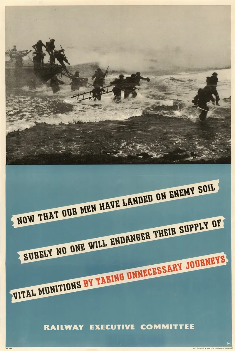 Now That Our Men Have Landed On Enemy Soil Wall Art by Adolf Munzer - High-Resolution Digital Print