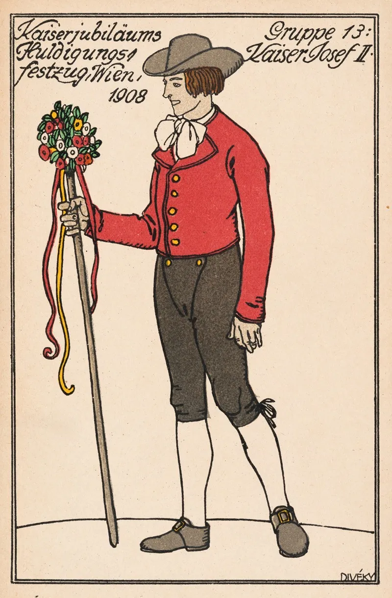Nr 171 Kaiserjublaums Huldigungs Festzug Wien 1908 Gruppe 13 Kaiser Josef Ii