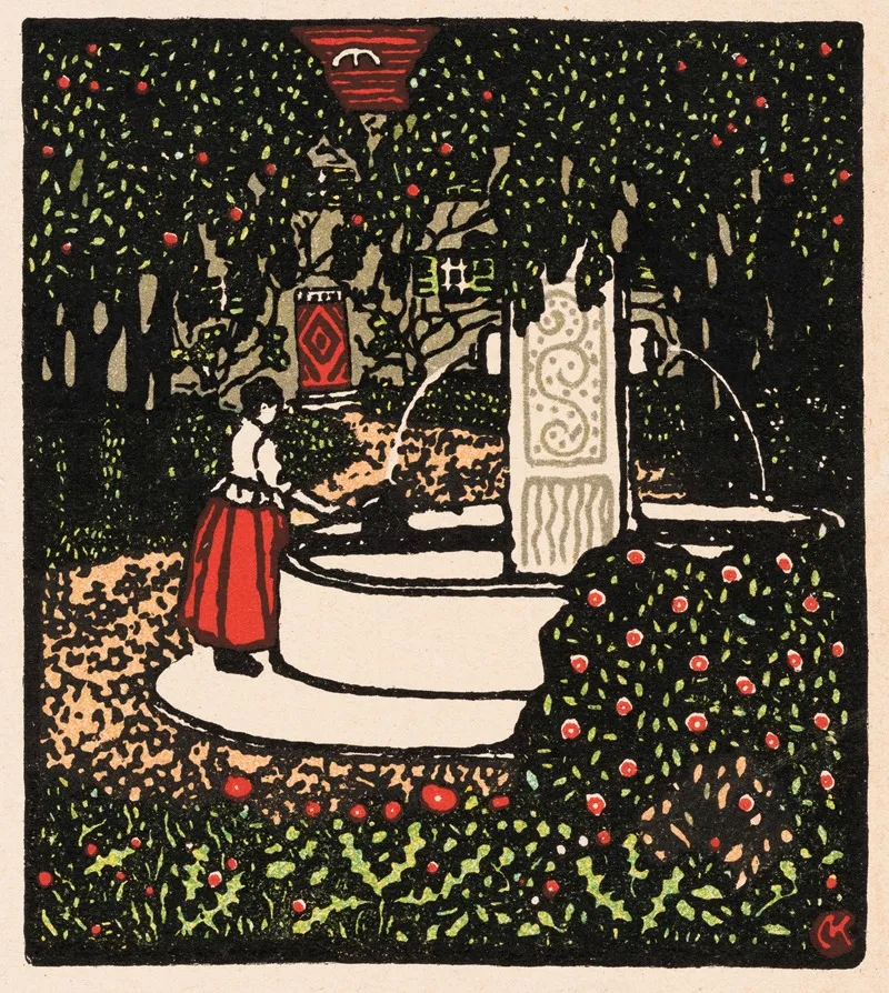 Nr 254 Frau Am Brunnen
