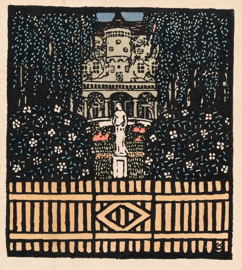 Nr 258 Eingang In Einen Villengarten