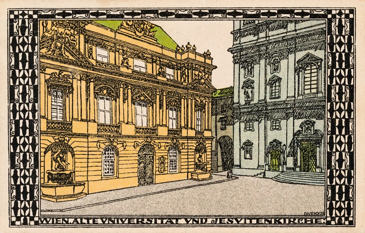 Nr 316 1 Dr Ignaz Seipel Platz Mit Alter Universitat Und Jesuitenkirche