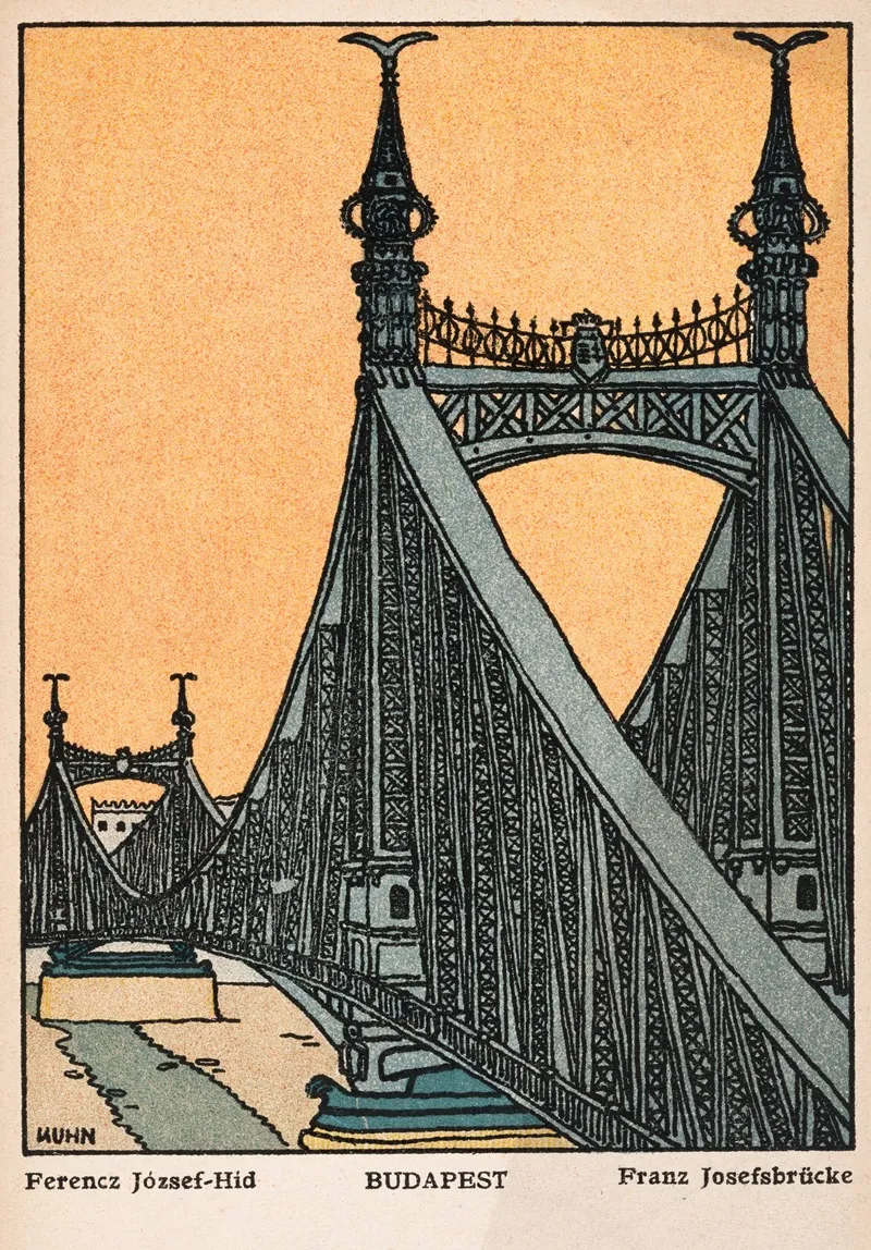 Nr 460 Budapest Franz Josefsbrucke