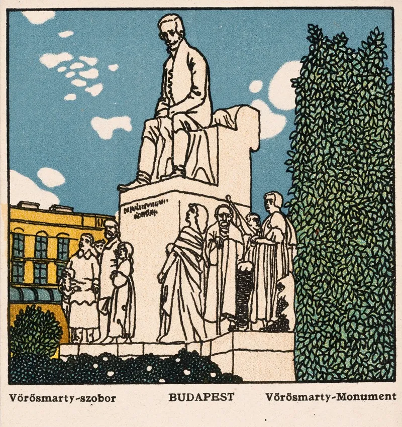 Nr 461 Budapest Vorosmarty Monument