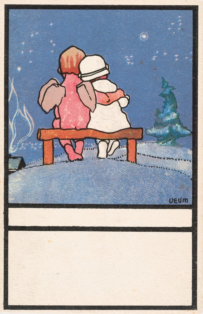 Nr 875 Weihnachtskarte Wall Art by Anton Velim - High-Resolution Digital Print