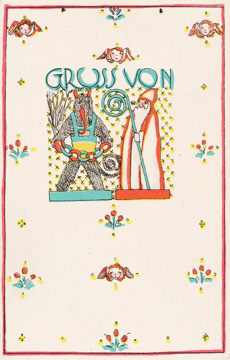 Nr 897 Krampus Und Nikolokarte