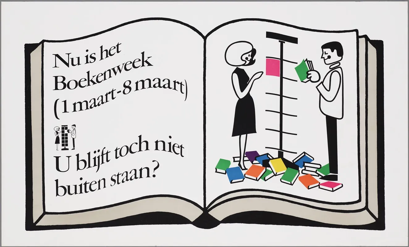 Nu Is Het Boekenweek 1 Maart 8 Maart Wall Art by CPNB - High-Resolution Digital Print