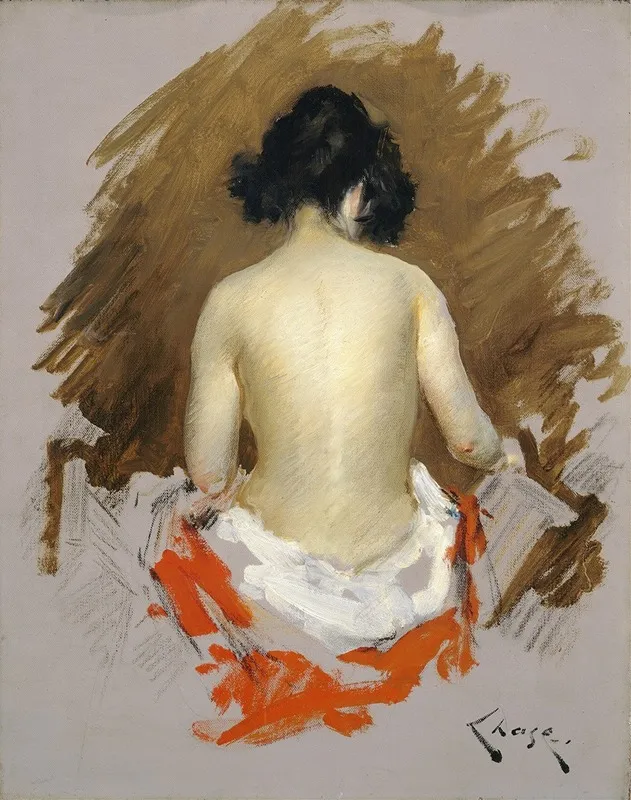Nude 4 Wall Art by William Merritt Chase - High-Resolution Digital Print