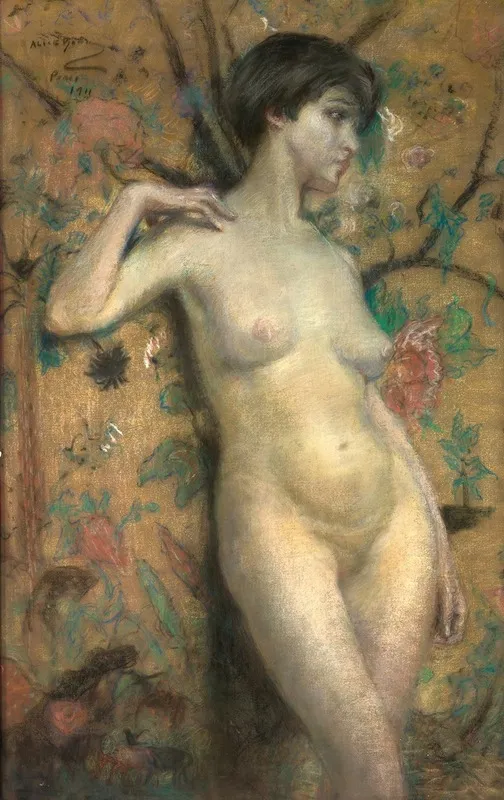 Nude Against Screen