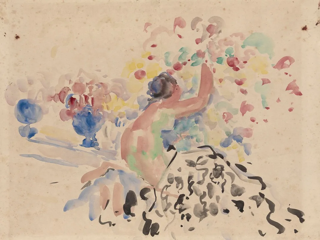 Nude And Flowers