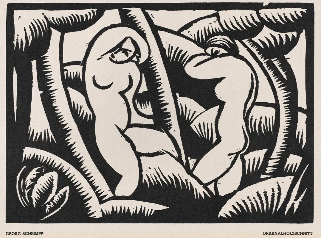 Nude Ix Wall Art by Georg Schrimpf - High-Resolution Digital Print