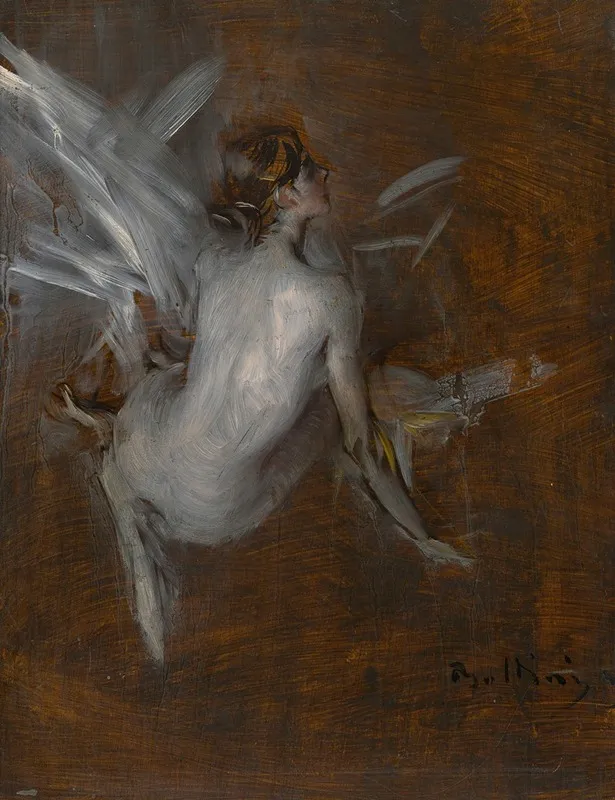 Nude Model 4 Wall Art by Giovanni Boldini - High-Resolution Digital Print