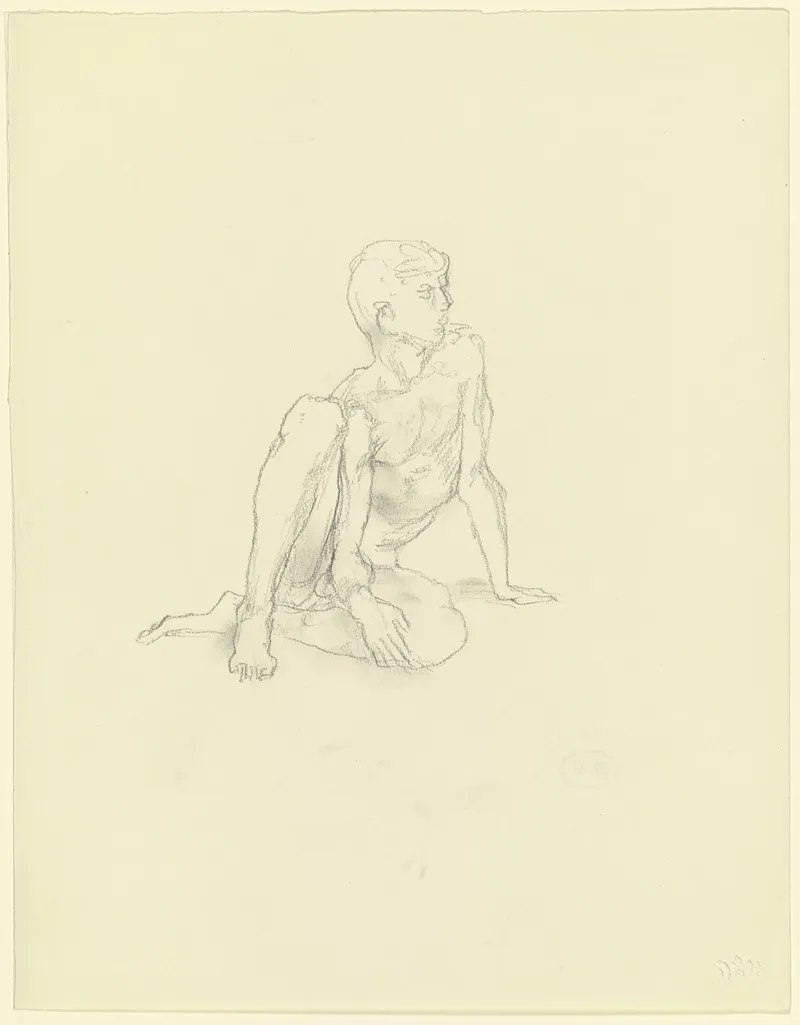 Nude Of A Sitting Boy 2