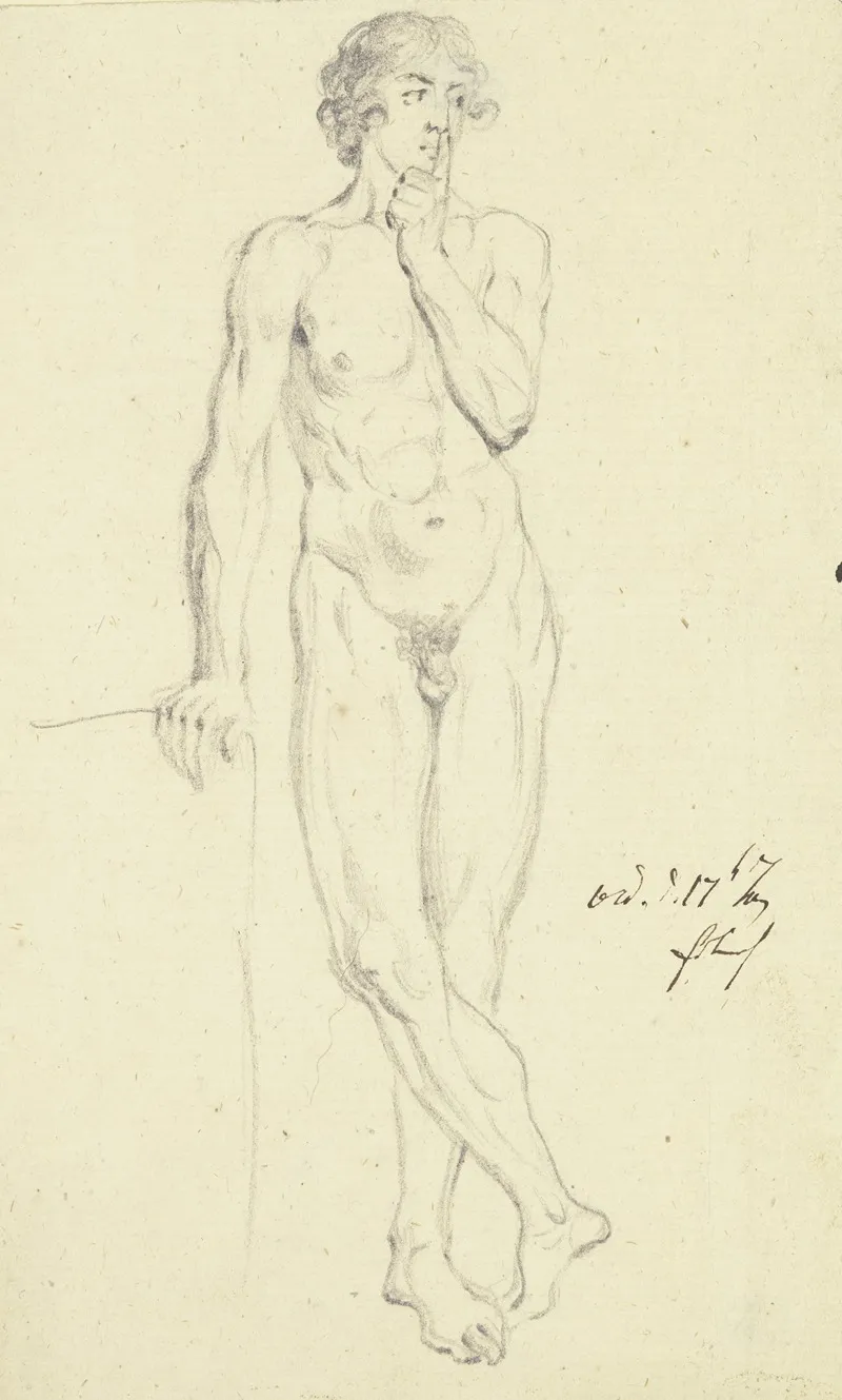 Nude Of Standing Boy
