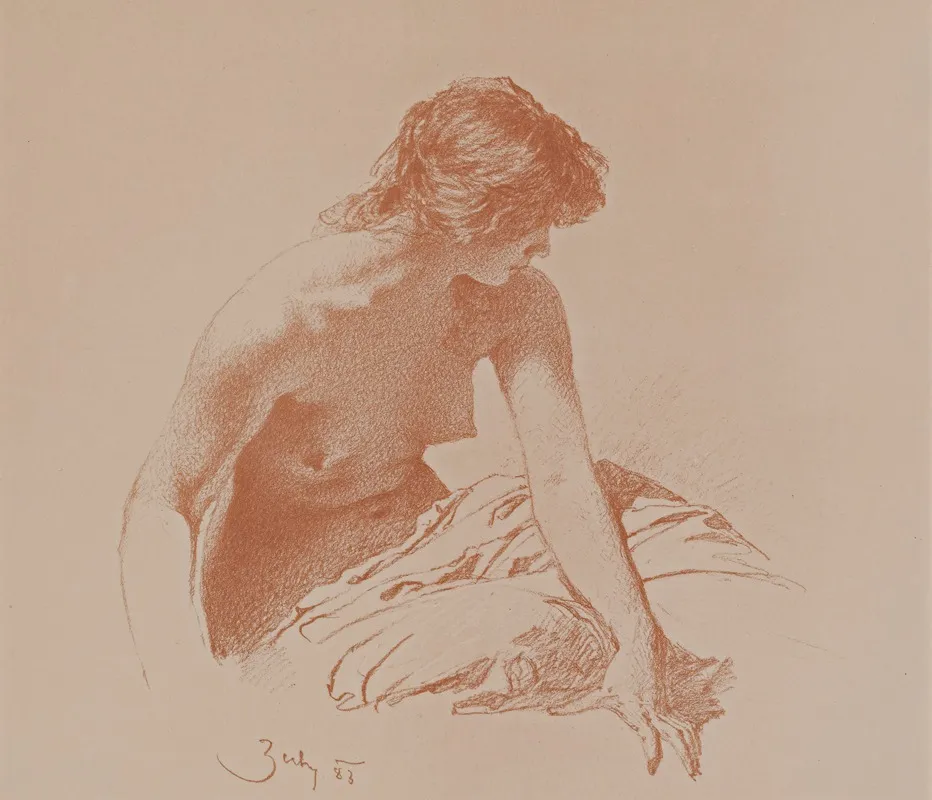 Nude Print 5 by Mihály Zichy - High-Resolution Digital Print